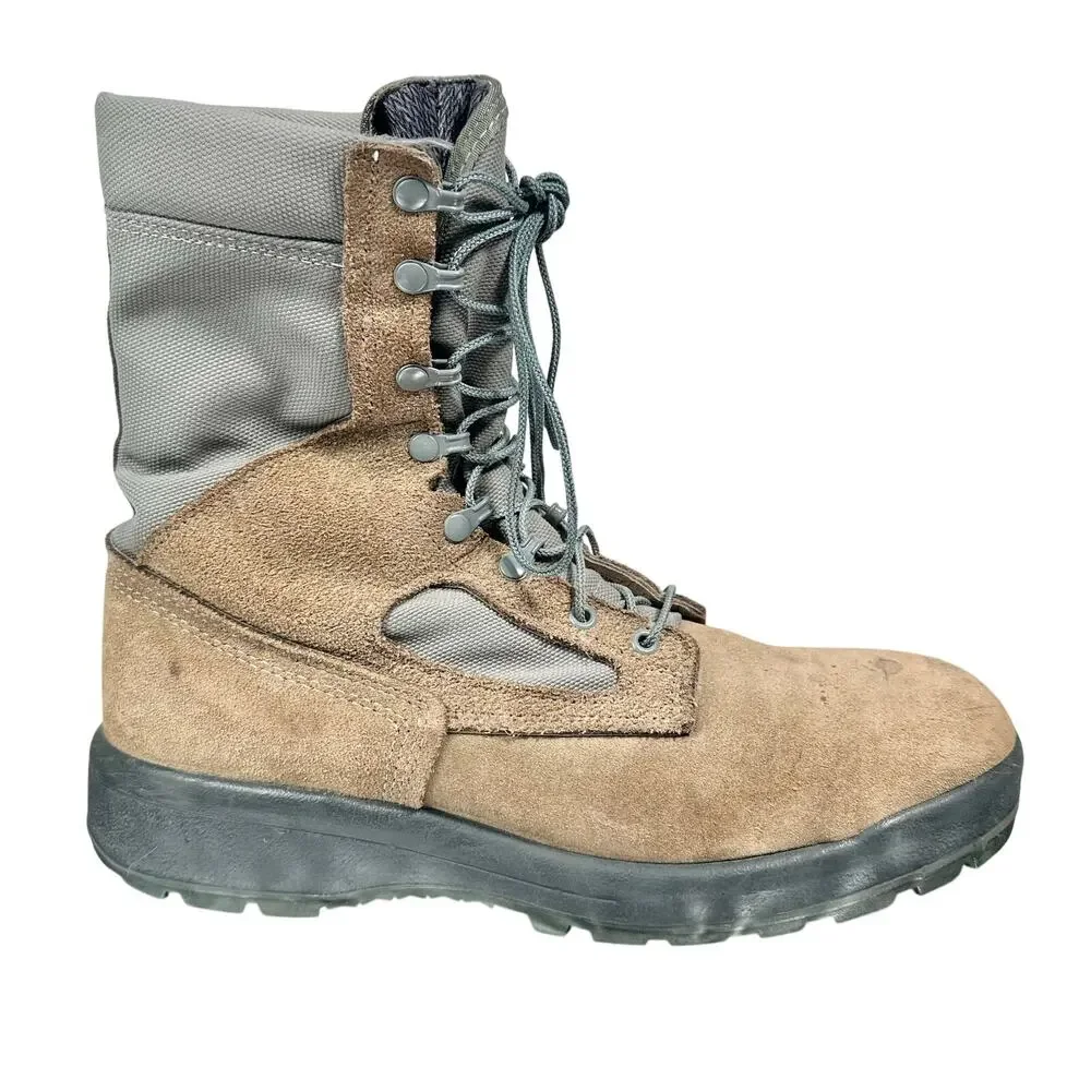 Belleville | Men | AFTW Sage Tan Gore-Tex Vibram Suede Combat Boots | 12.5 R
